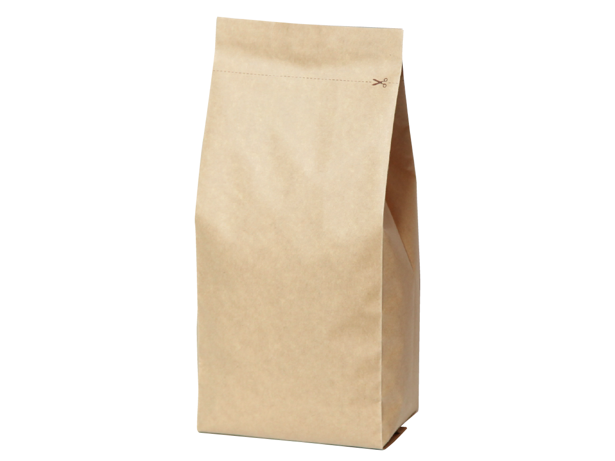 アロマブレスパック500gガゼット袋 クラフト無地｜ニコノスオンライン