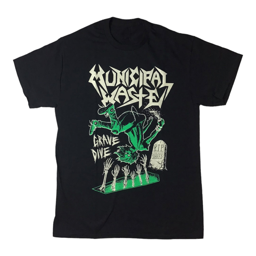 Municipal Waste - Glow Grave Dive t-shirt – Night Shift Merch