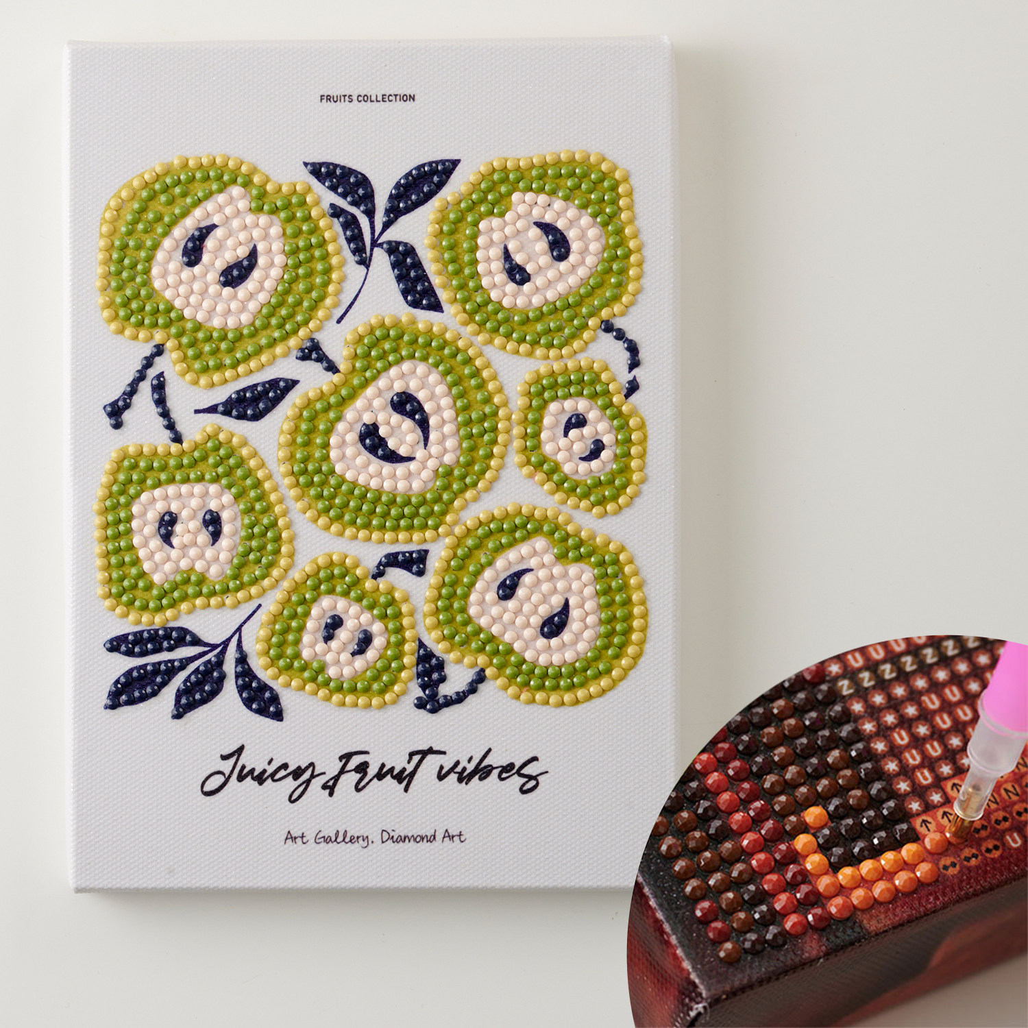 T10-4266 ダイヤモンドフィックス フルーツ アップル ビーズキット (箱