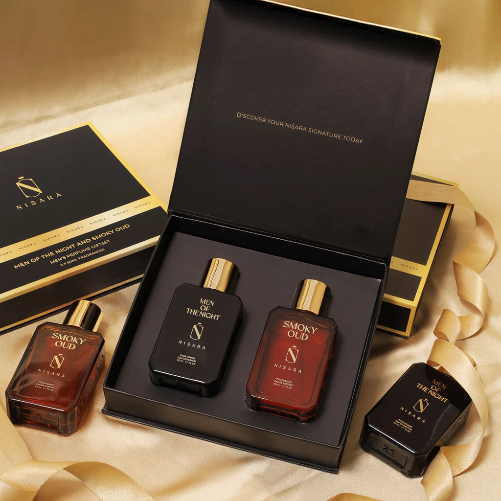 Premium Men's Gift Box | 50ml x 2 Perfume Set | Nisara Beauty