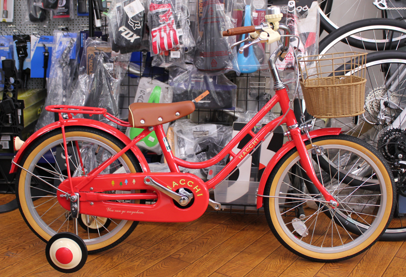 HACCHI 子供用自転車 赤 かご付き HACCHI 子供用自転車 赤