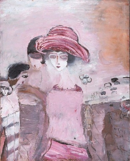 織田広喜（織田廣喜？）油彩画 8号 【シャンゼリゼリゼの風景】 織田