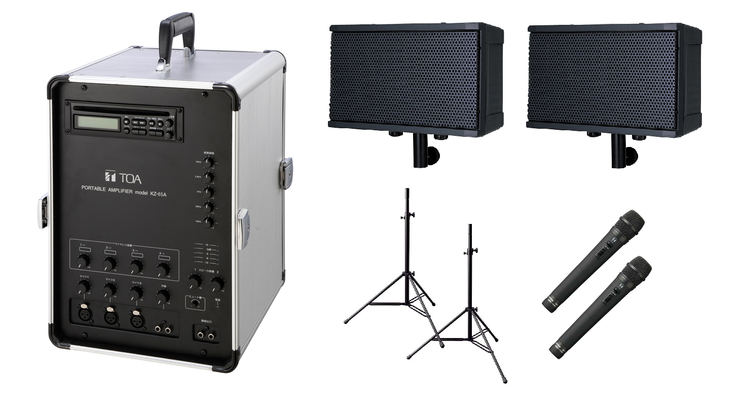 PAセット TOA 130W CD付のレンタルなら西尾レントオール株式会社の