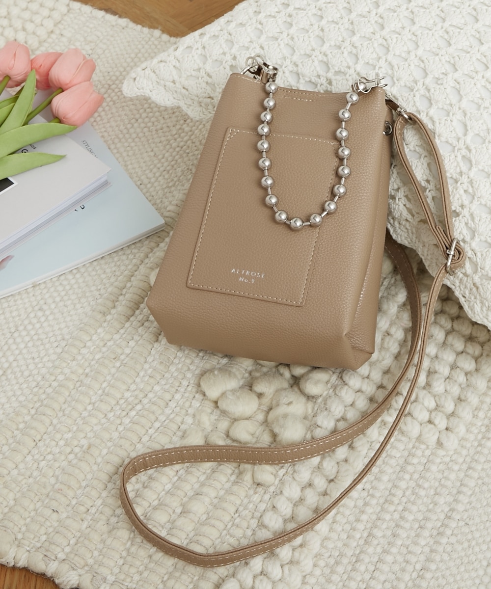 voyage for lala スタッズ付きピンクレザー キャリーバッグ チワワ