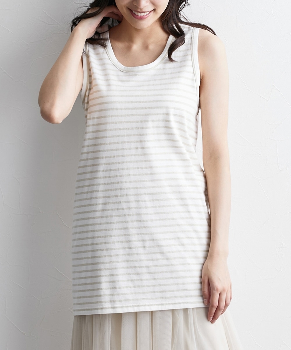 美品 24SS SHINYAKOZUKA タンクトップ ラメ 802P△ 美品 24SS