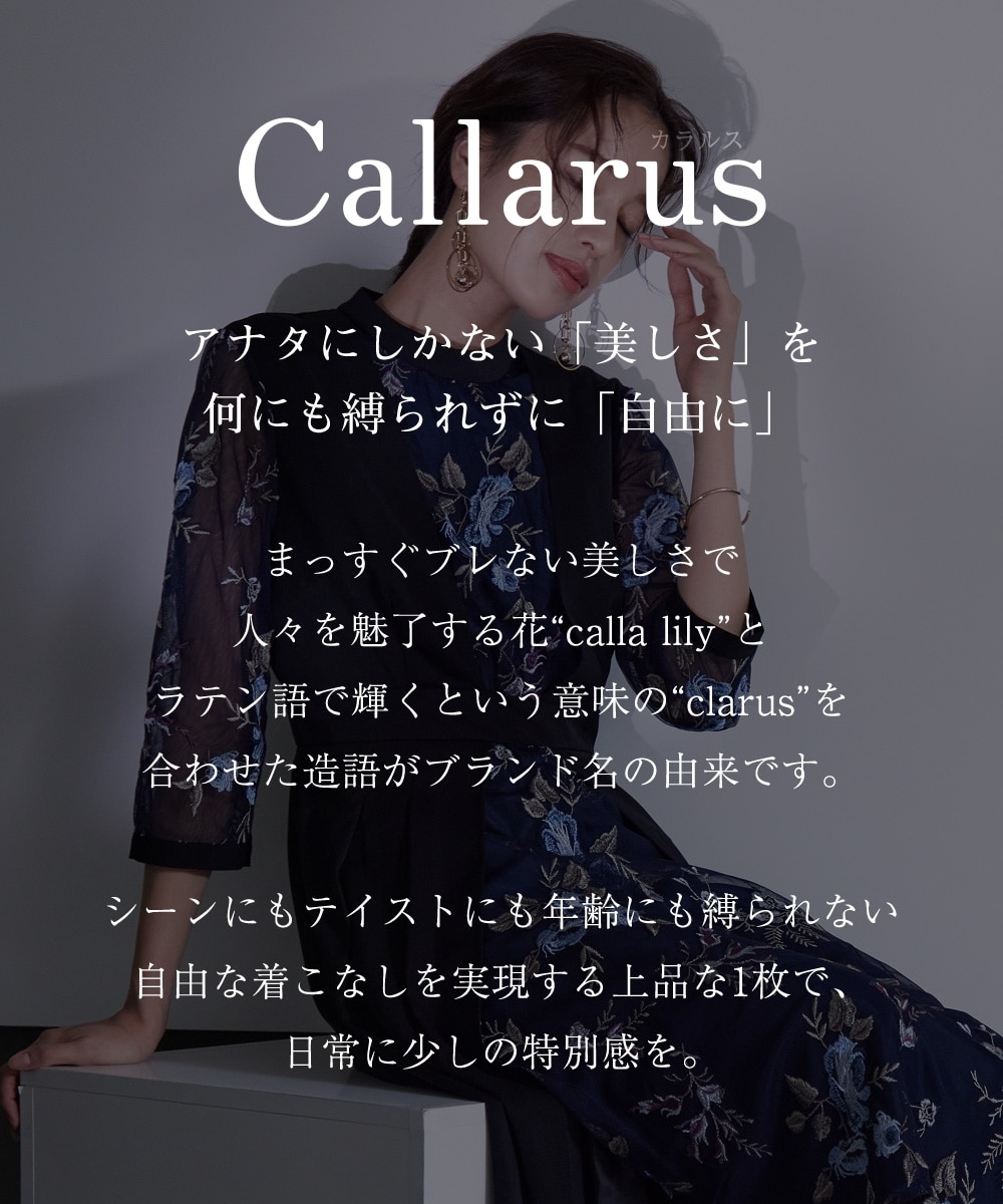 結婚式・パーティー・オケージョンドレス】スタンドカラーフロント刺繍