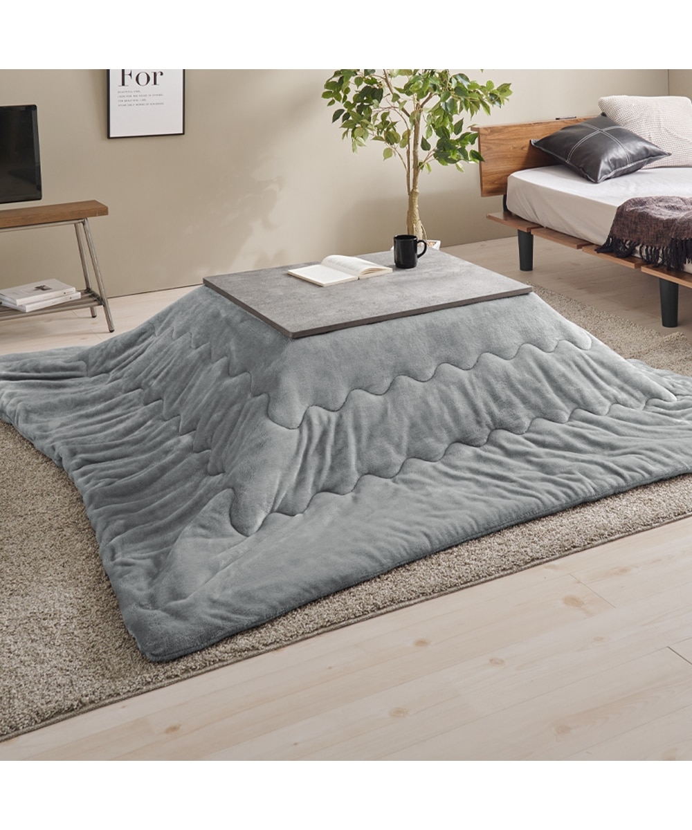 リアルな質感を追求したこたつテーブル＋布団2点セット(なめらかタッチ