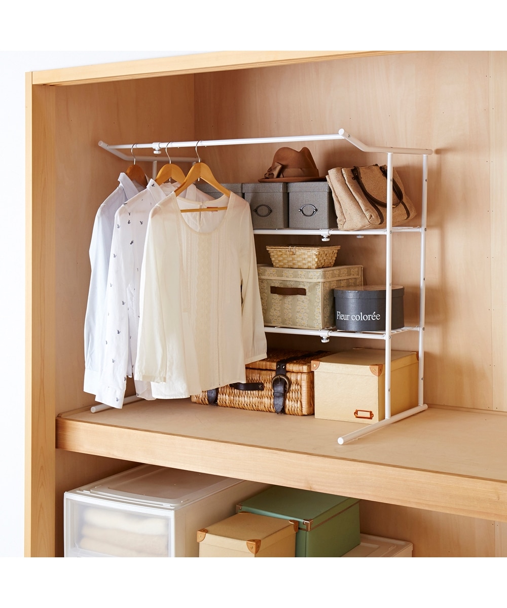 美品 20400円の品 ディノス 押し入れハンガーラック 押し入れ 【公式通販】