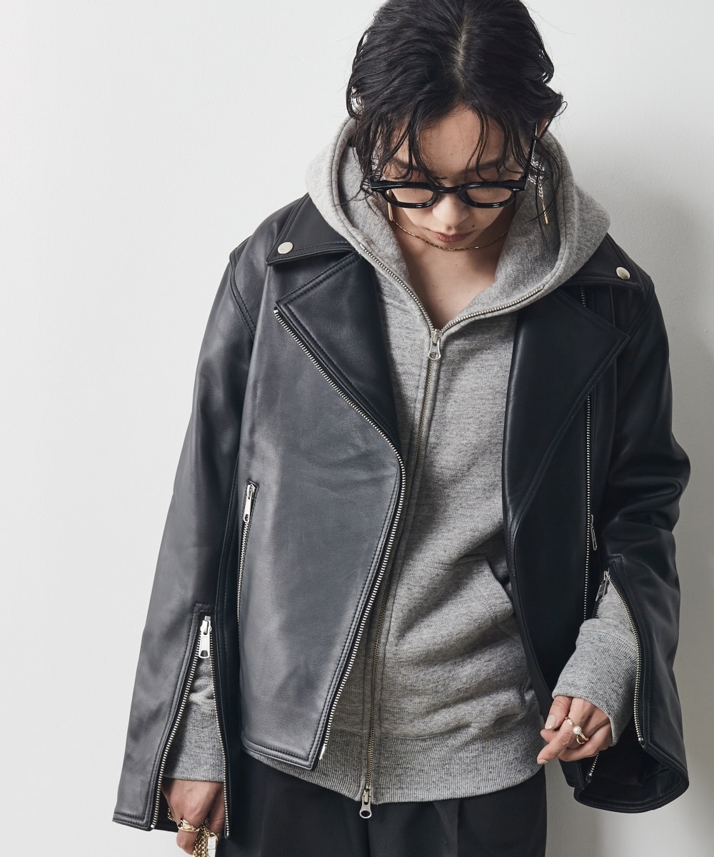 極上ラムレザー！大人のライダースジャケットXL 極上ラムレザー！大人