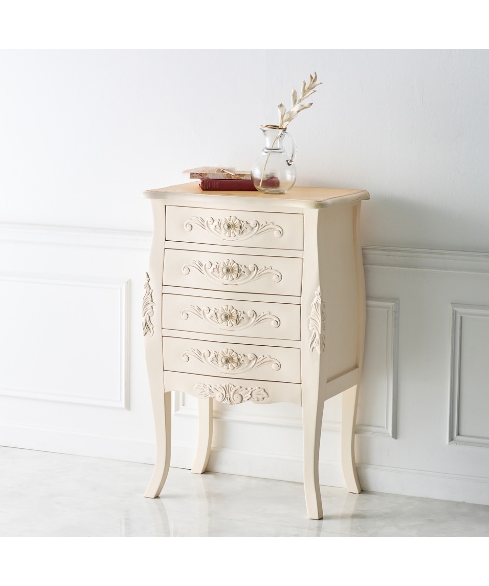 手彫り仕上げ】天然木マホガニーのアンティーク調チェスト 通販