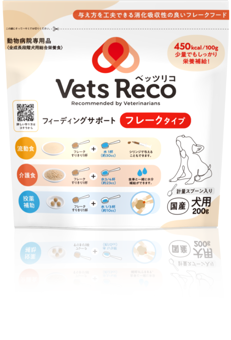 栄養もおいしさもシーンに合わせて自由自在。VetsReco フィーディング