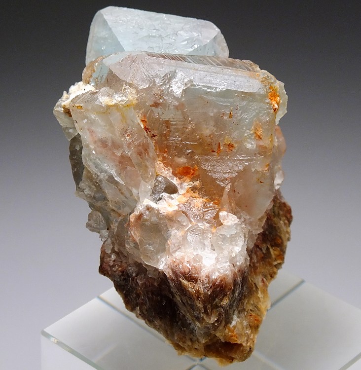 バイカラートパーズ 461 ウクライナ - 鉱物標本・隕石標本販売のWeb