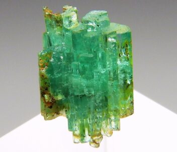 344ct 巨大 宝石質 エメラルド ソ付き 鉱物 標本 原石 天然石 鉱物標本