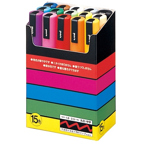 三菱鉛筆 ポスカ 中字丸芯 29色 全色10セット 特別価格54,000円 MDS