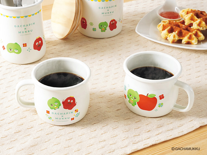 ガチャピン・ムック ホーローマグカップ（ムック） | 株式会社タマハシ