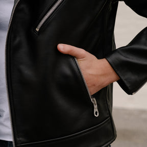 Lær Brand Lær x SOP Modified Classic Moto Black FINAL SALE