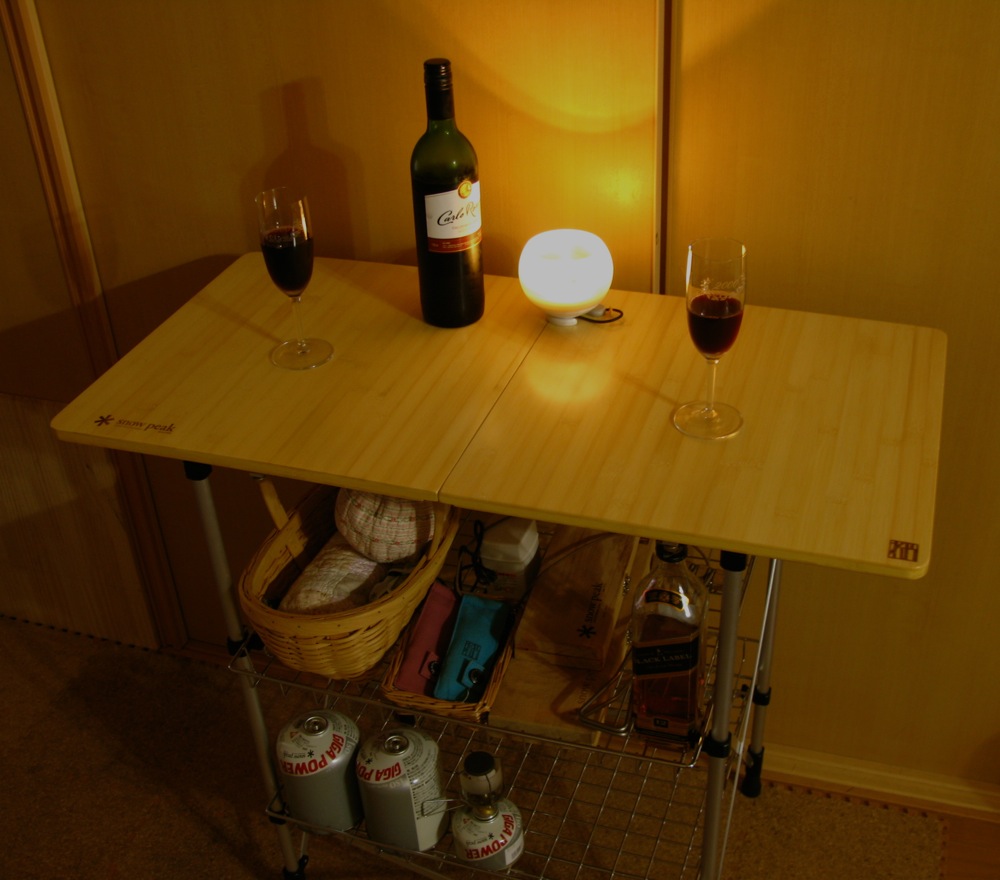 snow peak club:フィールドキッチンテーブル竹