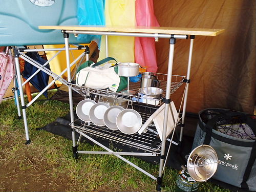 snow peak club:フィールドキッチンテーブル竹