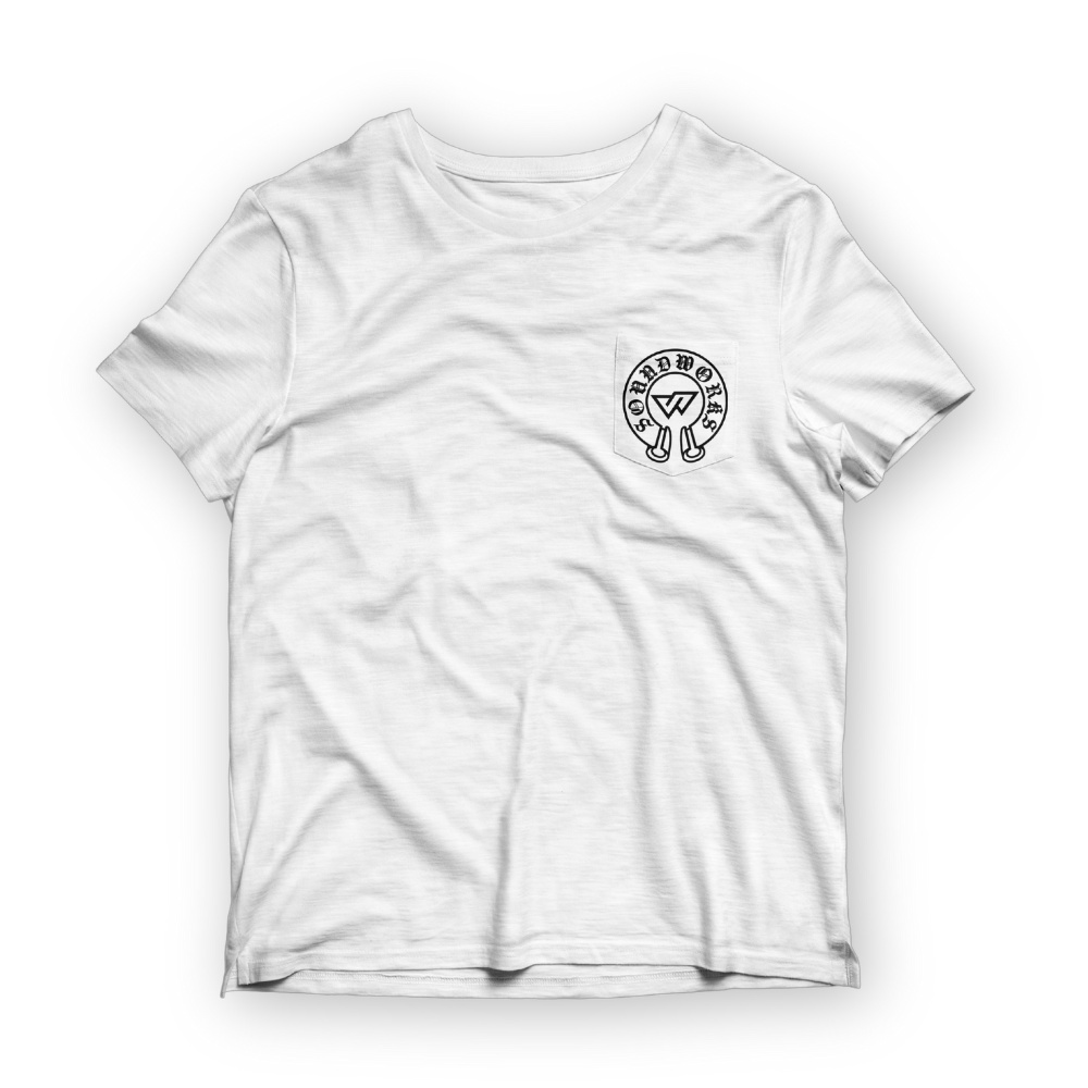 Pocket Chrome Hearts White Tee | Soundworks