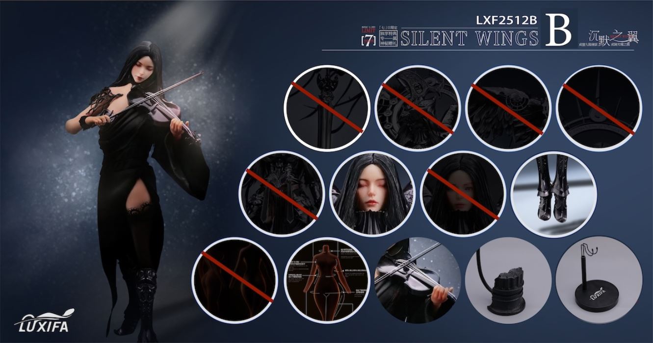 ゴシックダークエンジェルフィギュア 全高60cm ラージサイズ ゴシック