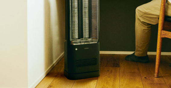 足元ファンヒーター付遠赤外線暖房機 にこポカ ブラック SH-FC151K