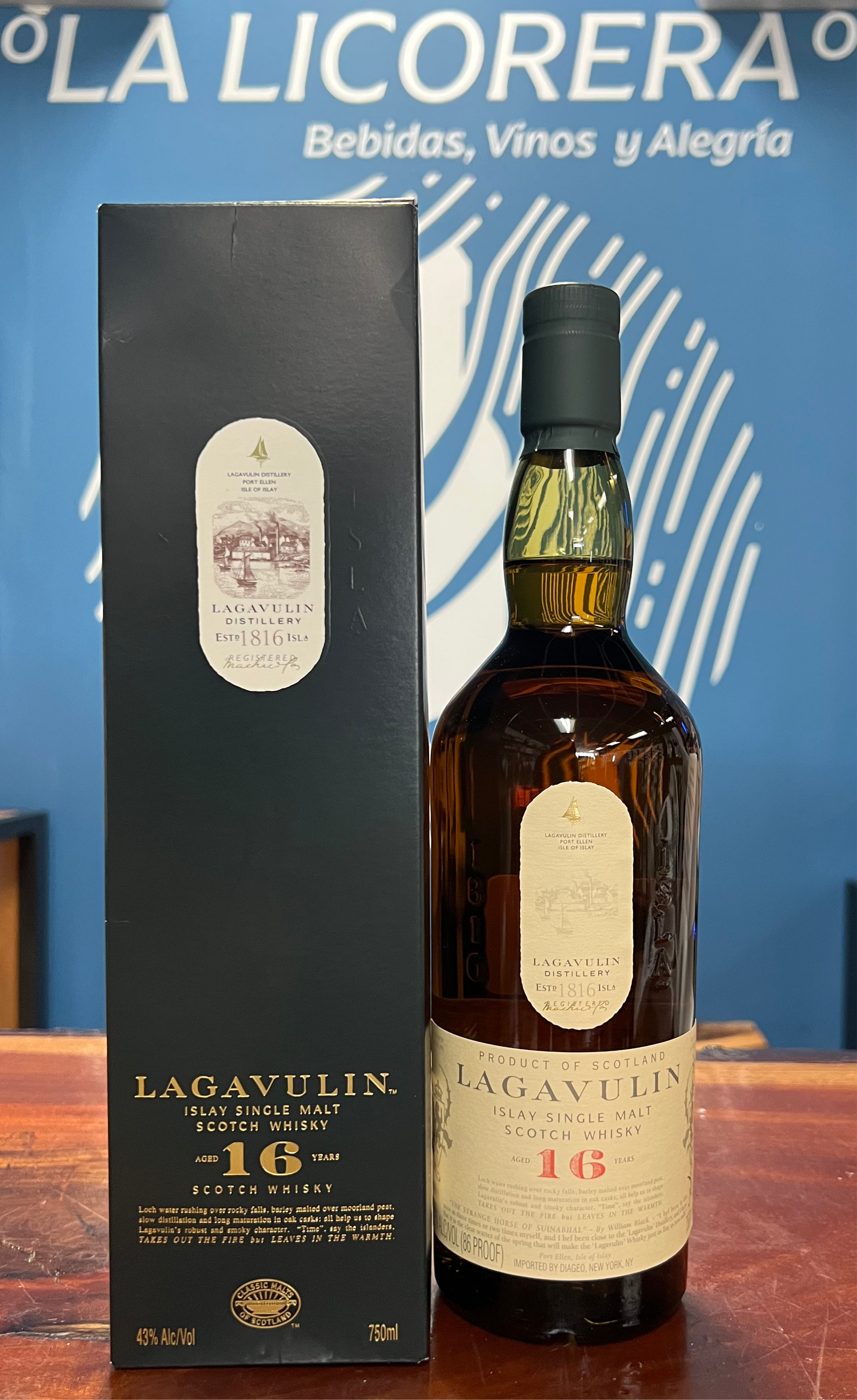 Lagavulin Islay Single Malt Scoth Whisky 16 – La Licorera