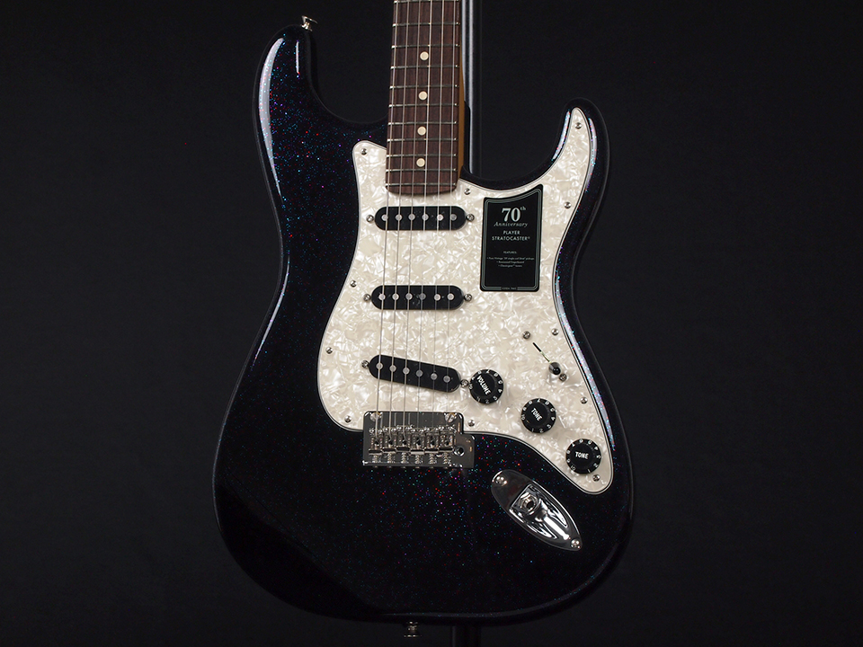 ノーブランドストラトキャスター ブラック ノイズレス処理&オレンジ