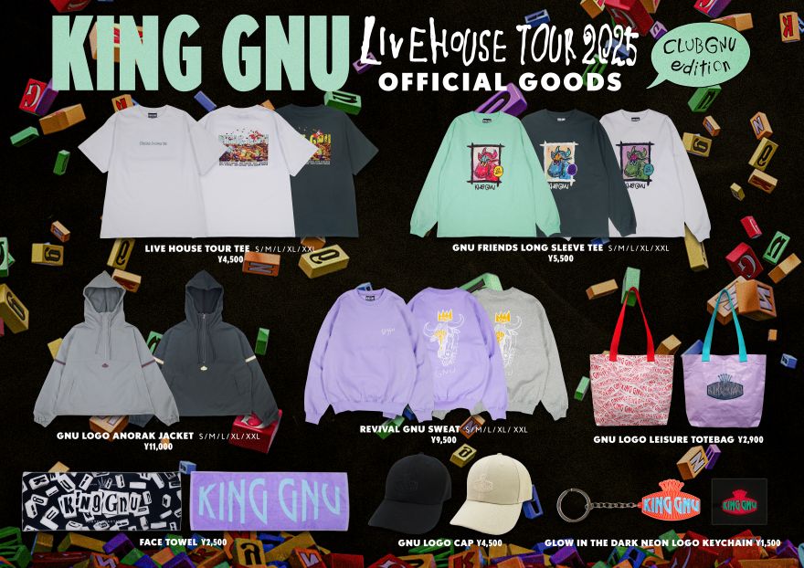 King Gnu tシャツ シンパ ライブグッズ キングヌー バンド Goods