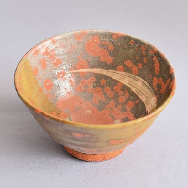 那波鳳翔 作 播州相生焼 伊羅保茶碗 of 茶の湯 墨東清友館 茶道具専門