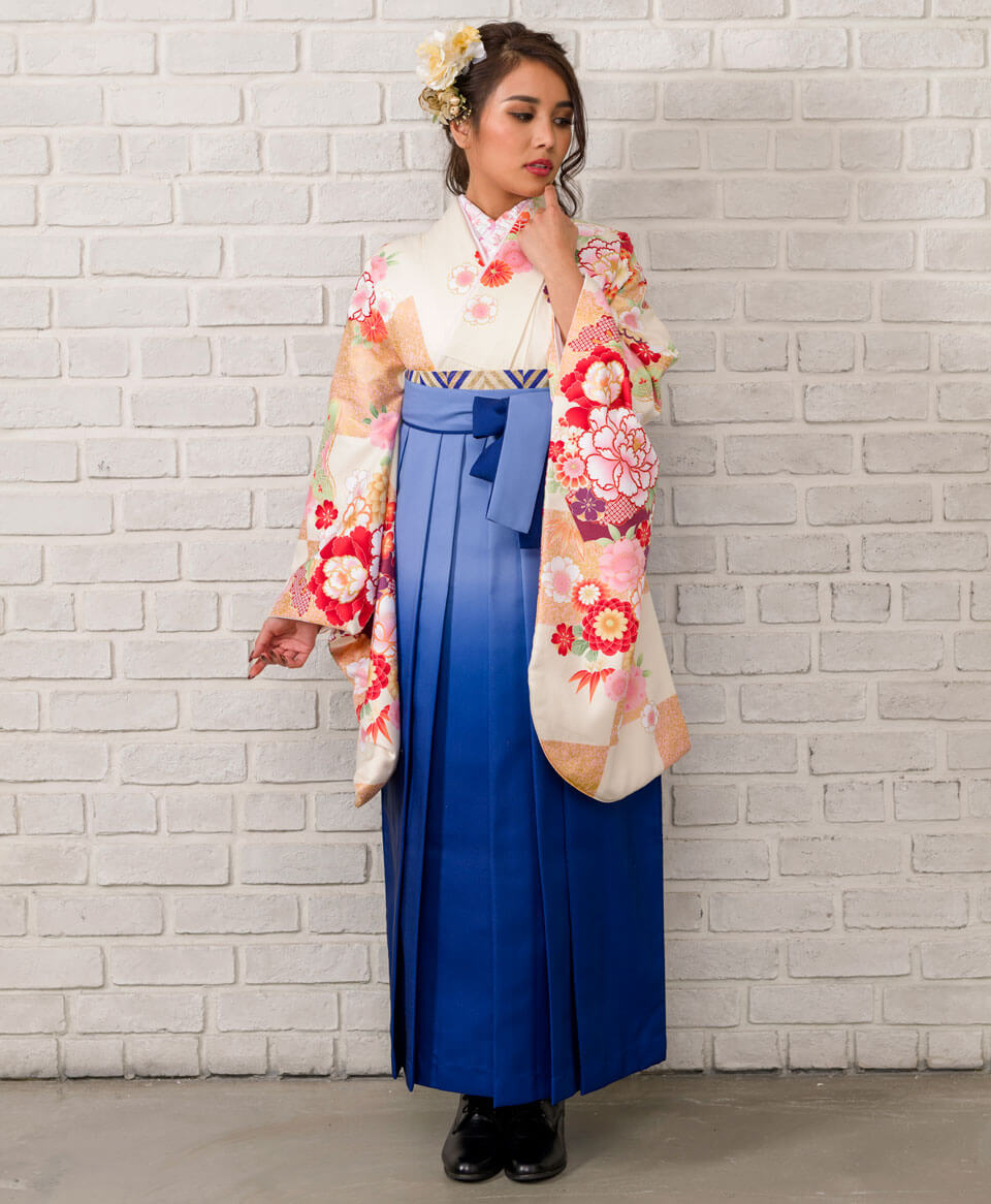 レンタル着物DDD852×袴BLB050 | 【京都さがの館】卒業式袴レンタル