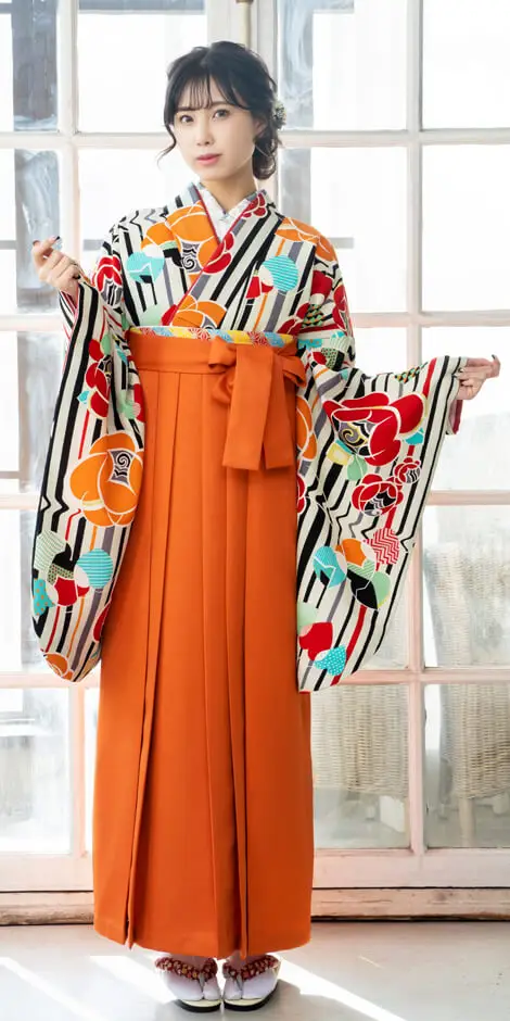 レンタル着物F00051×袴AKA955 | 【京都さがの館】卒業式袴レンタル