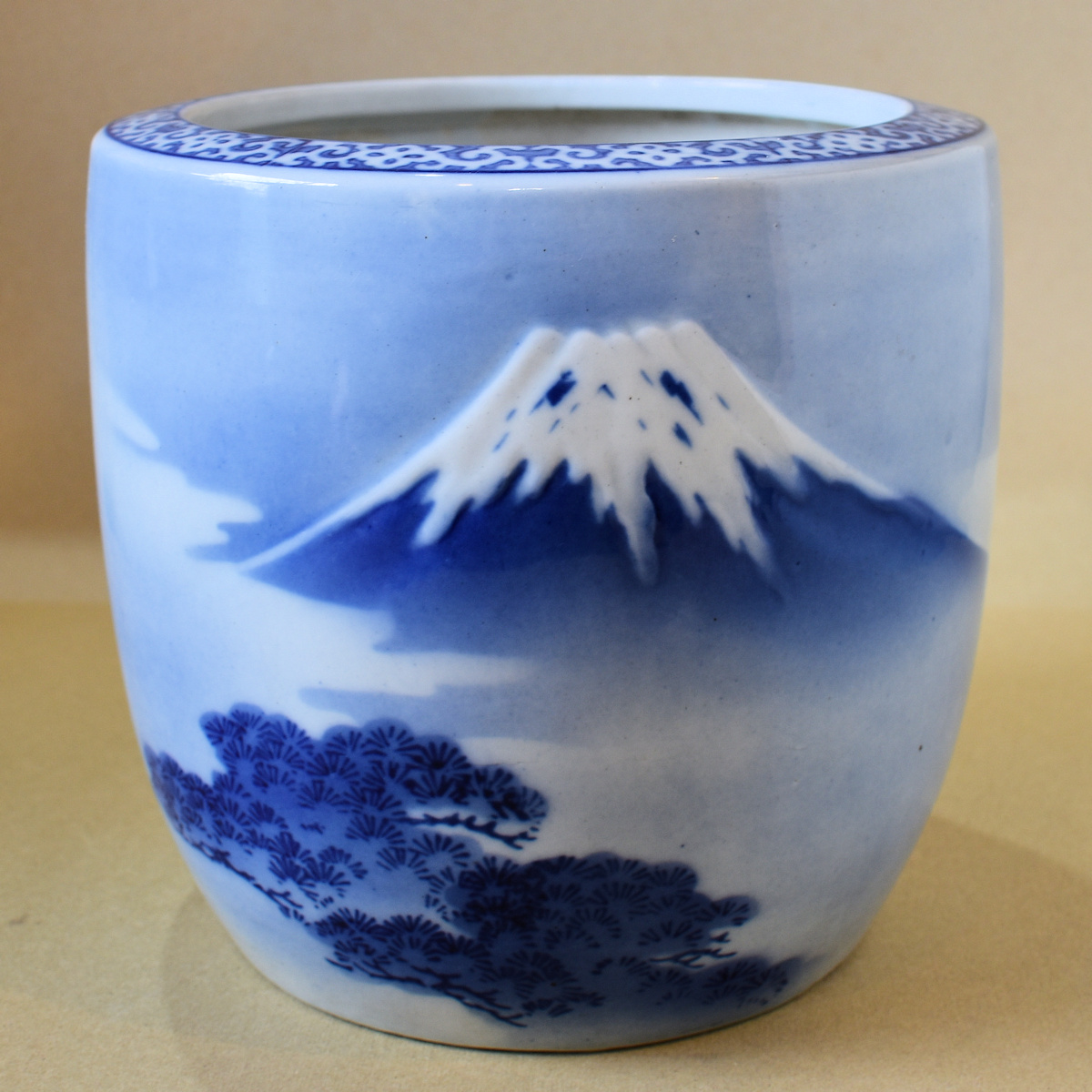 レア アンティーク 伊万里焼 竹虎紋様 大火鉢 手あぶり レア