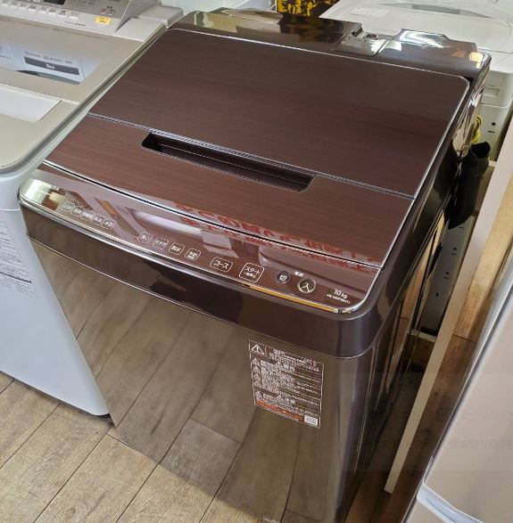 232東芝 家庭用 洗濯機 自動投入 10キロ 小型 一人暮らし ブラウン