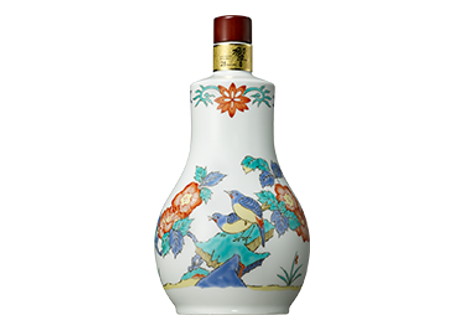 響21年有田焼色絵花鳥文瓶開封済793g