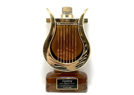 サントリーウイスキースペシャルリザーブ楽器ボトルハープ型