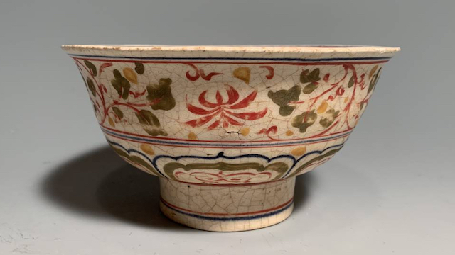 茶道具安南月字兎角丸口茶入16世紀ベトナム茶器濃茶古玩古物