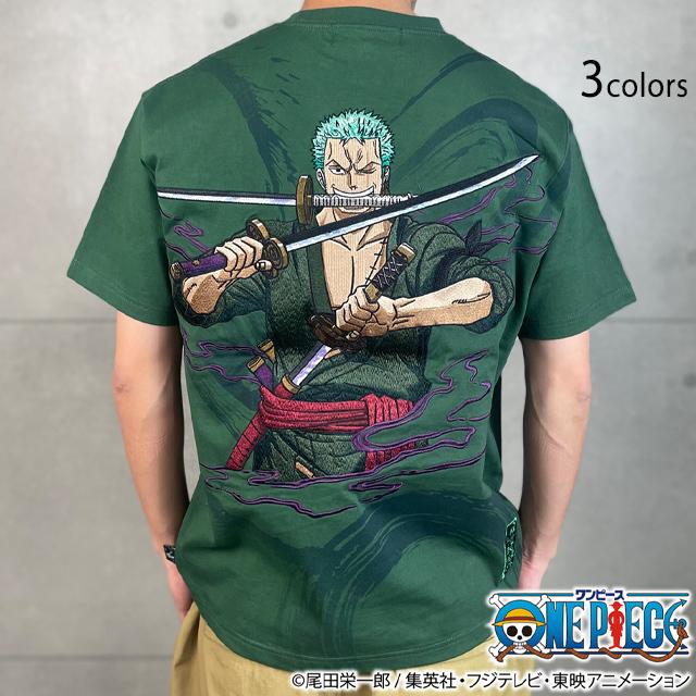 絡繰魂×ONE PIECE 【ゾロ】海賊狩りの半袖Tシャツ 絡繰魂 252095 和柄