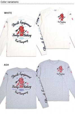 DEVIL EQUIPMENTロングTシャツ TEDMAN テッドマン TDLS-356 赤鬼 エフ