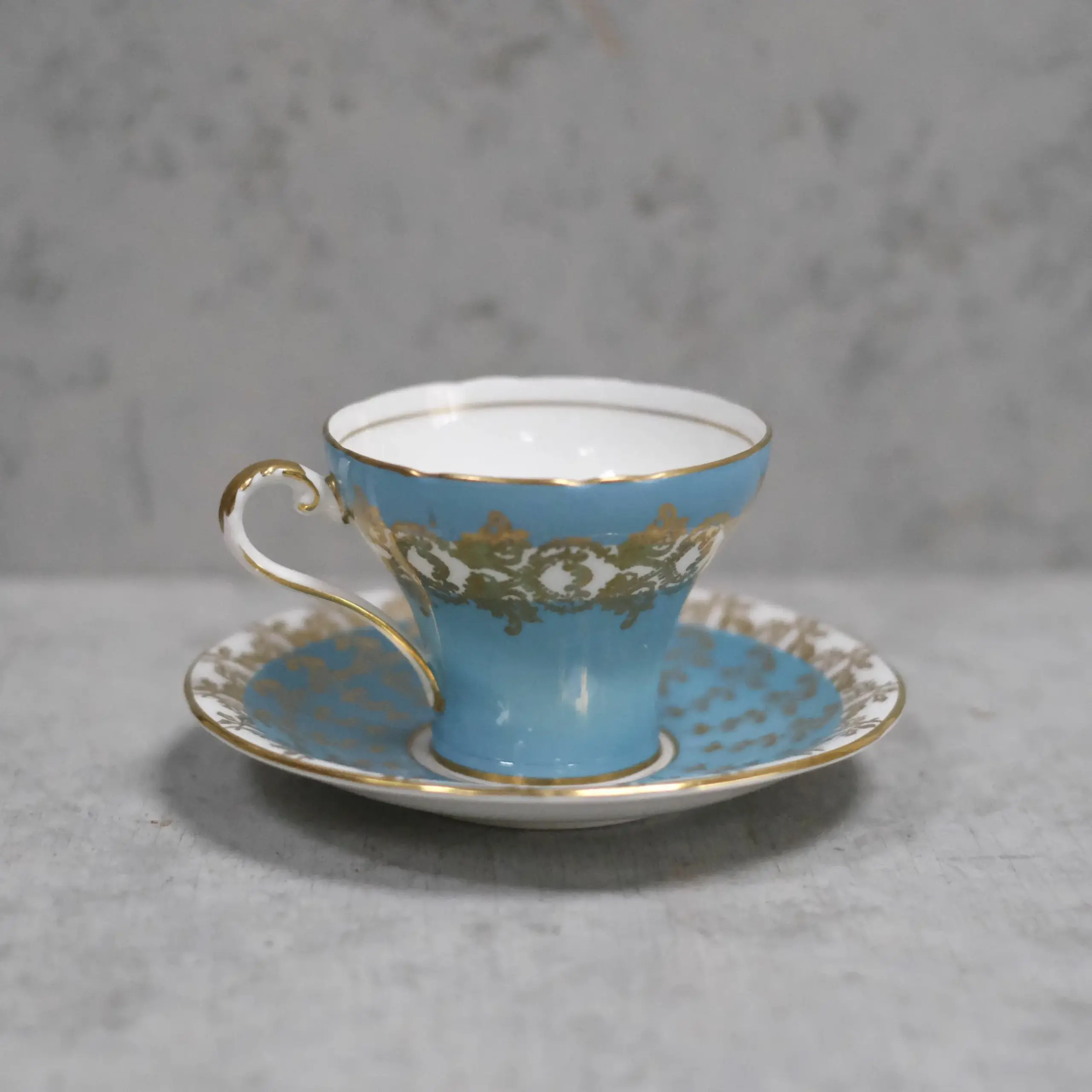 アンティーク ティーカップ&ソーサー AYNSLEY(エインズレイ) イギリス