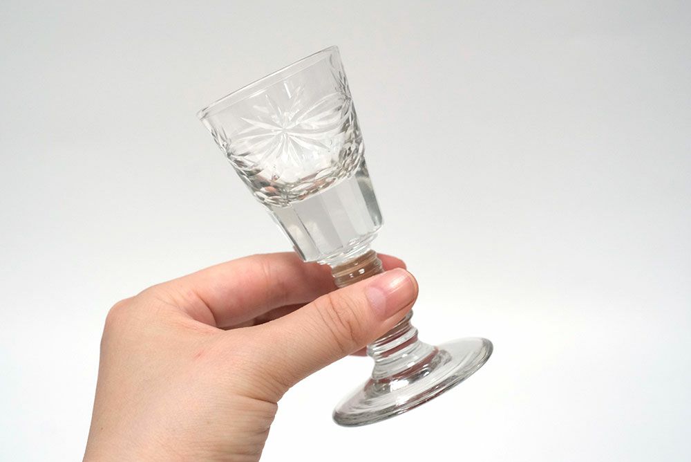 シェリーグラス 古道具 アンティーク ガラス グラス ビンテージ