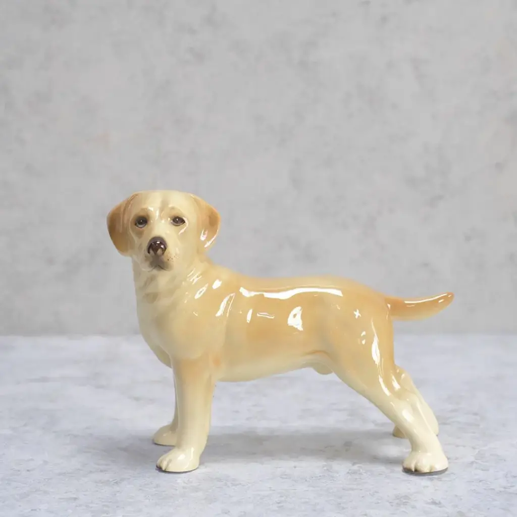 貴重品！50s〜アメリカアンティークdog プードル犬の陶器製置物 Japan