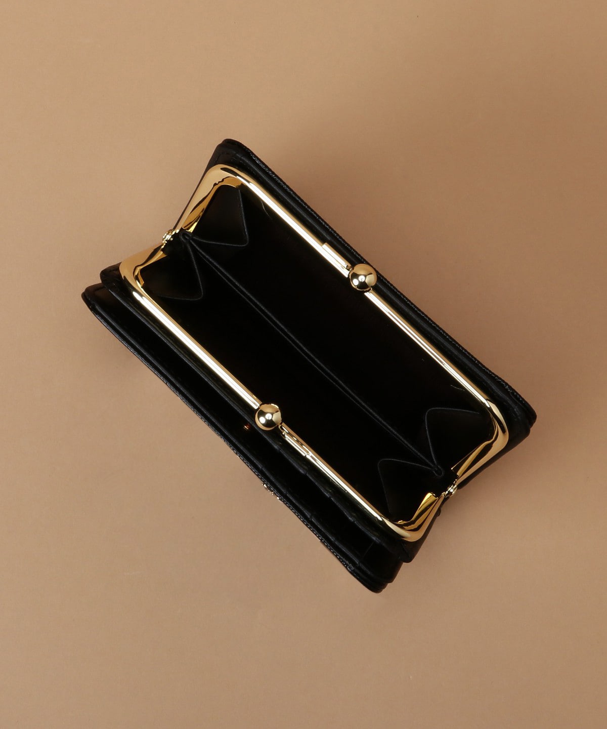 ラメレザービジュー 口金折財布(FREE ブラック): Samantha Thavasa