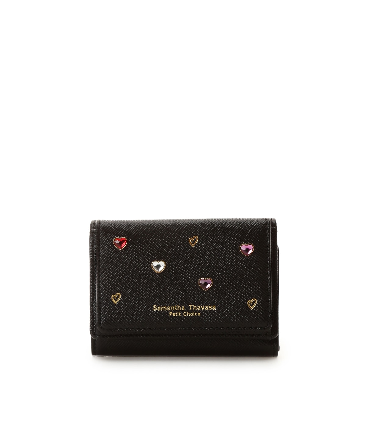 送料無料 サマンサタバサ 限定 ジャスミン 牛革 口金中折財布 二つ折り