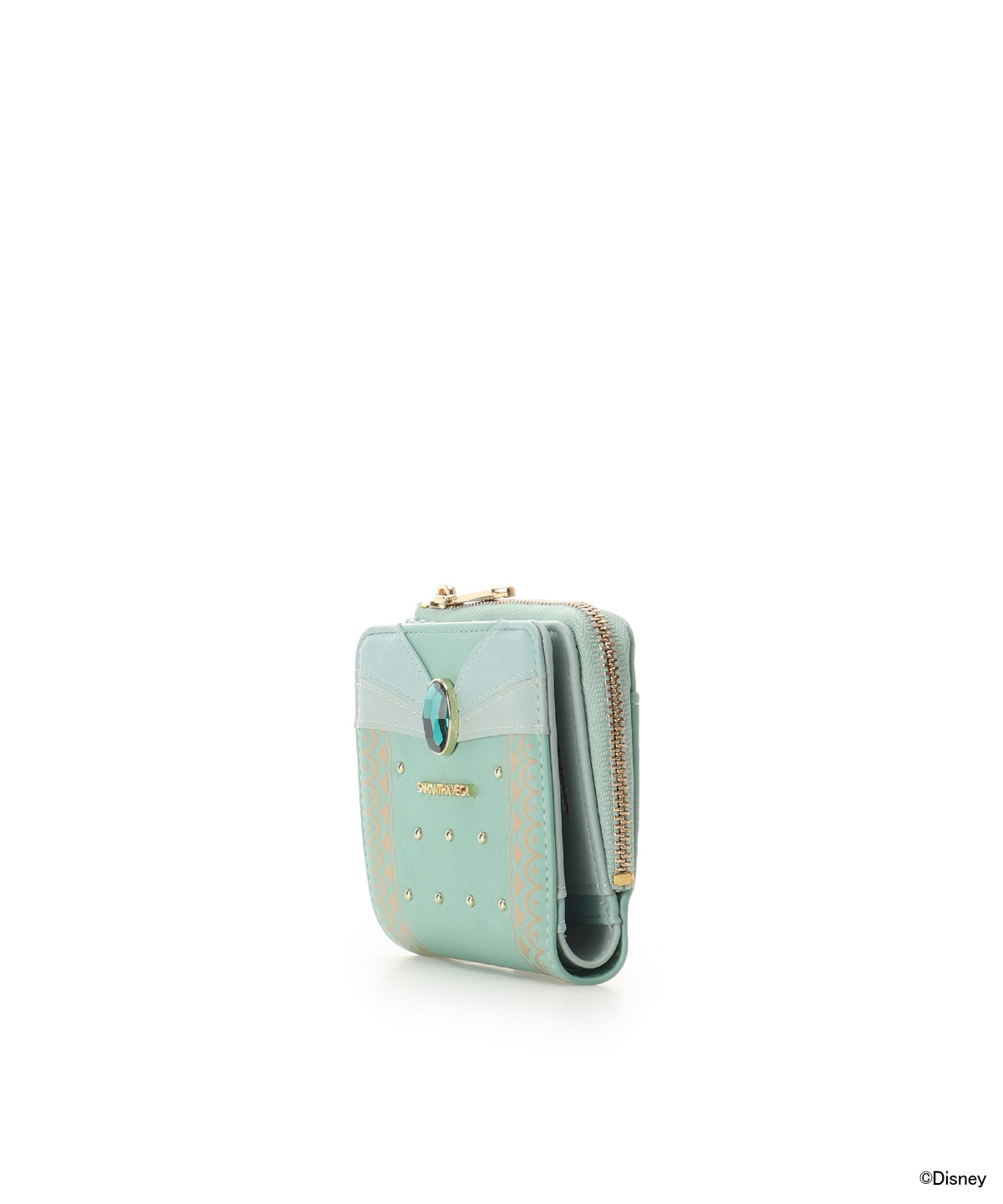 ジャスミン」コレクション折財布(FREE エメラルドグリーン