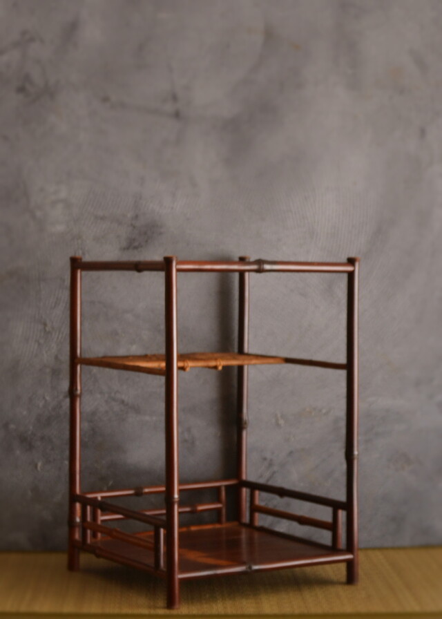 AKa7043東京中央取扱斑竹煎茶棚通せん棚お茶棚