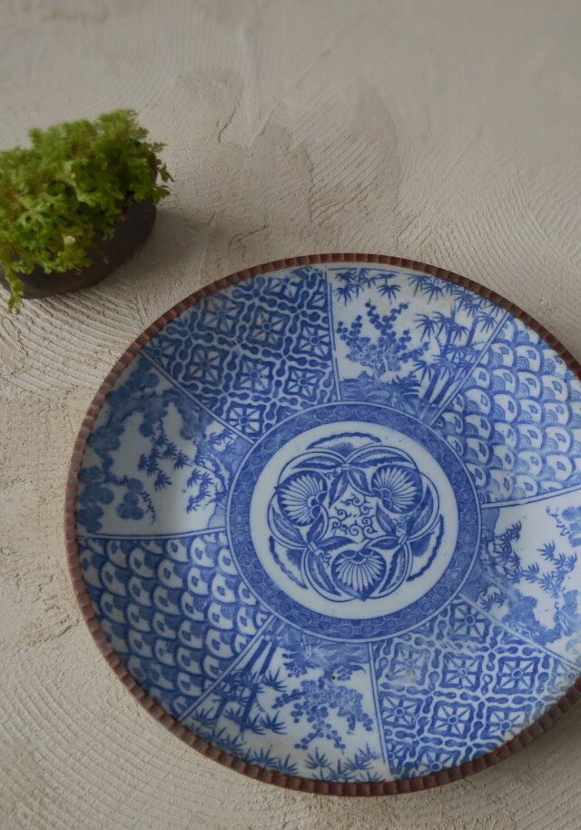 中国染付お皿2点 中国染付お皿2点