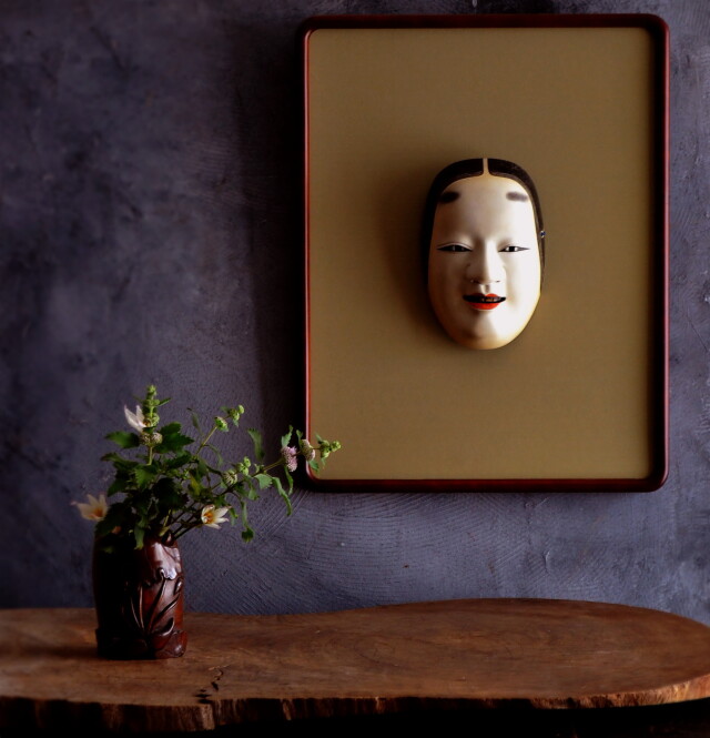 小面 能面 お面 能狂言 木彫