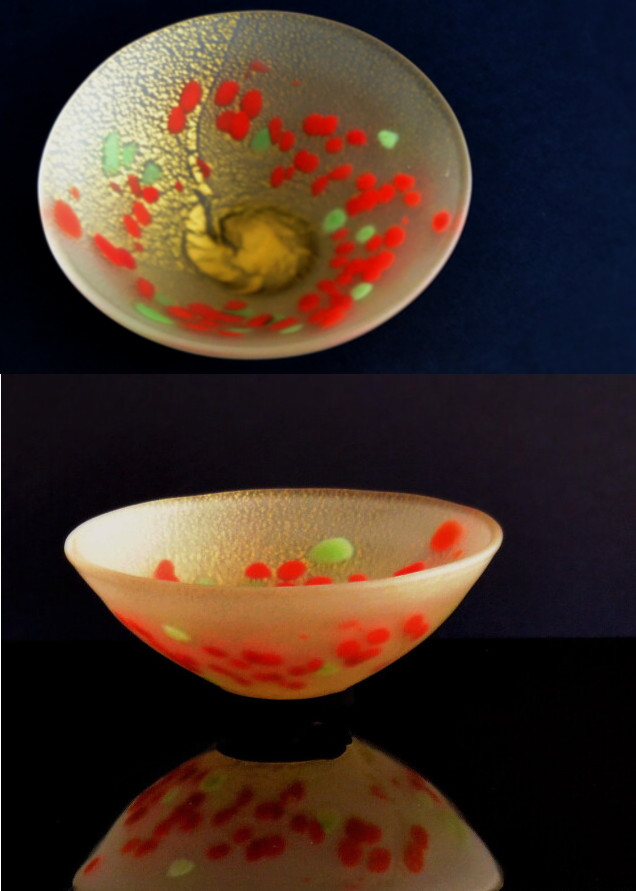 関吉昭作 硝子 竹絵 茶碗 共箱 茶道具 2025年最新】関吉昭 茶碗