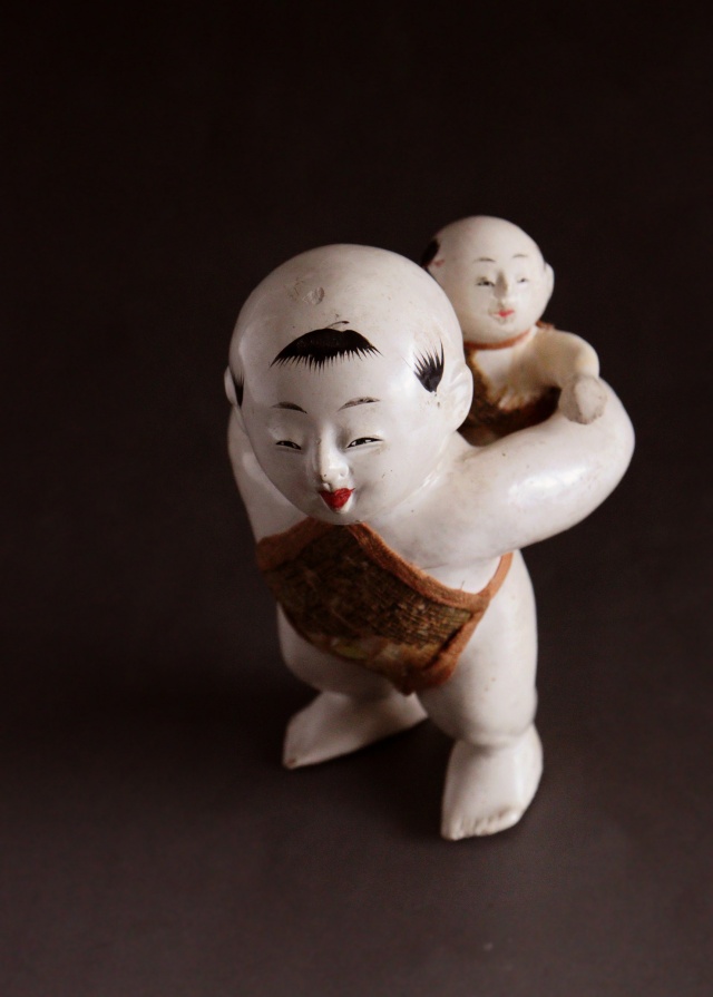 置物□古備前 犬 ちん 江戸時代 オブジェ 戌 古美術 時代物 骨董品