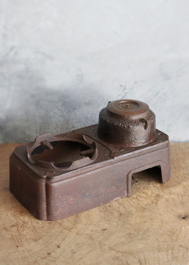 デザイン綺麗な銅壷 長火鉢 火鉢道具 鉄Antique Sam's Collection